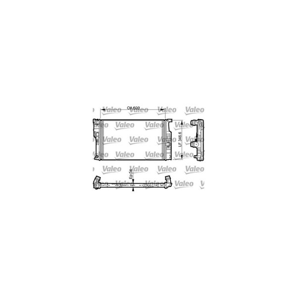 Kylare, motorkylning Valeo 735464 VALEO