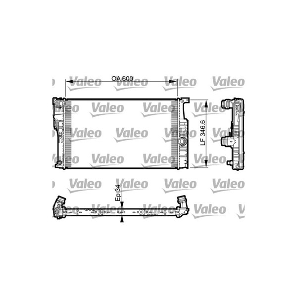 Kylare, motorkylning Valeo 735464 VALEO Kylare, motorkylning Valeo 735464 VALEO