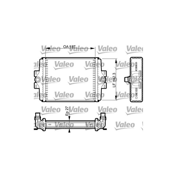 Kylare, motorkylning Valeo 735467 VALEO