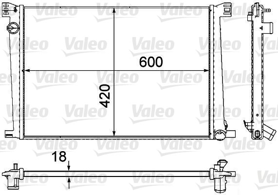 Kylare, motorkylning Valeo 735480 VALEO