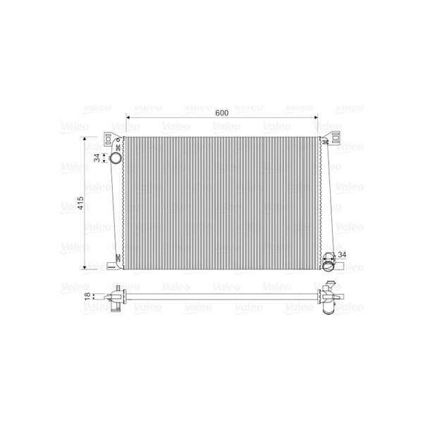Kylare, motorkylning Valeo 735480 VALEO