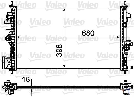Kylare, motorkylning Valeo 735485 VALEO