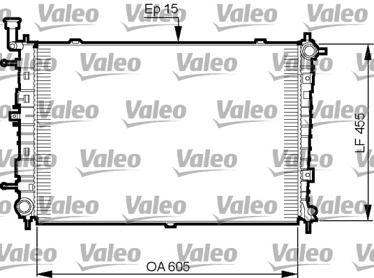 Kylare, motorkylning Valeo 735516 VALEO