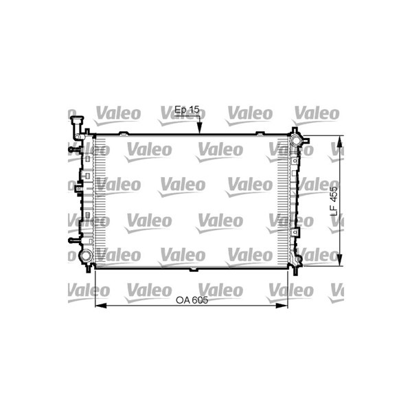 Kylare, motorkylning Valeo 735516 VALEO
