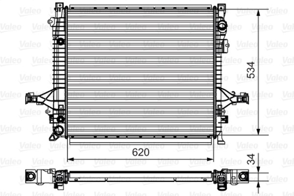 Kylare, motorkylning Valeo 735541 VALEO