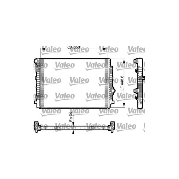 Kylare, motorkylning Valeo 735549 VALEO
