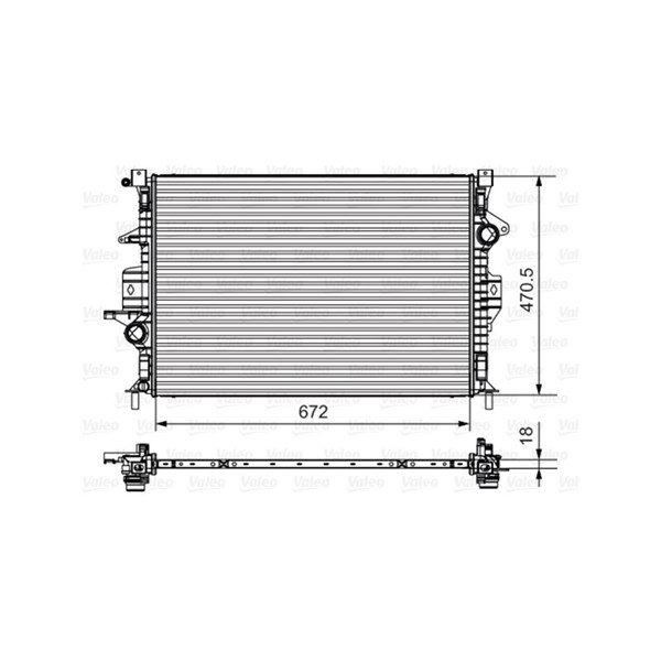 Kylare, motorkylning Valeo 735550 VALEO