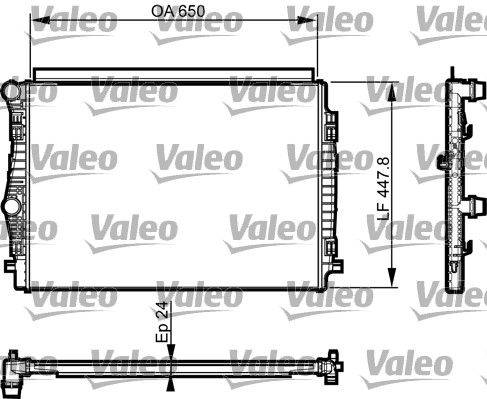Kylare, motorkylning Valeo 735559 VALEO