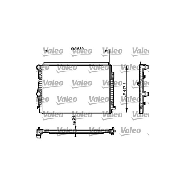 Kylare, motorkylning Valeo 735559 VALEO