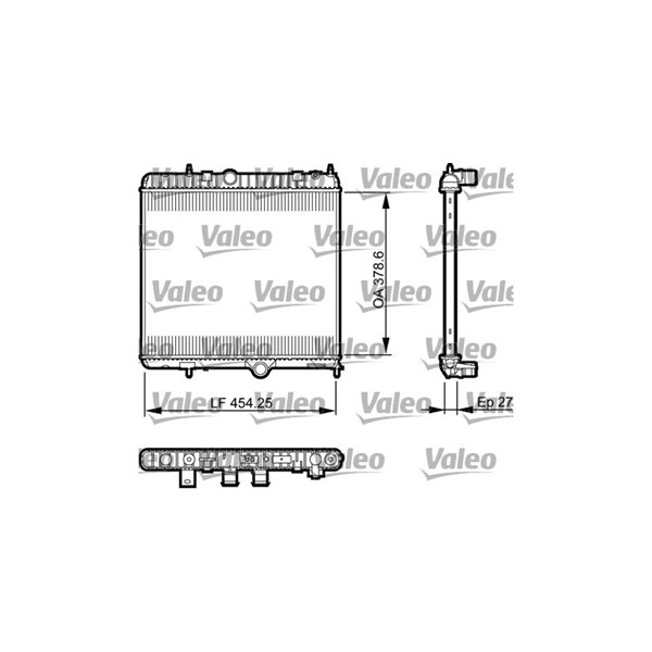 Kylare, motorkylning Valeo 735560 VALEO