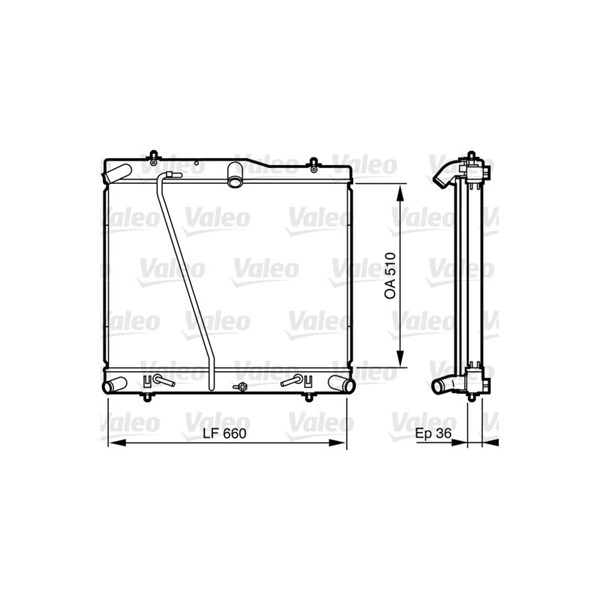 Kylare, motorkylning Valeo 735565 VALEO