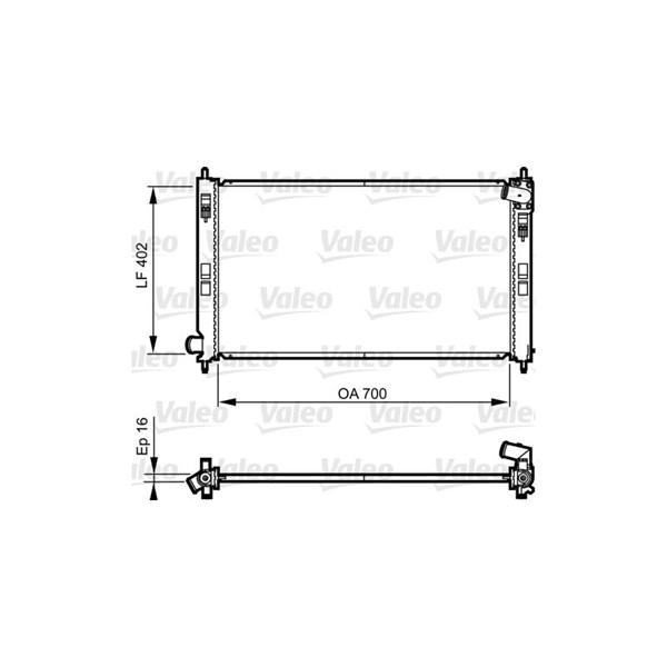 Kylare, motorkylning Valeo 735575 VALEO