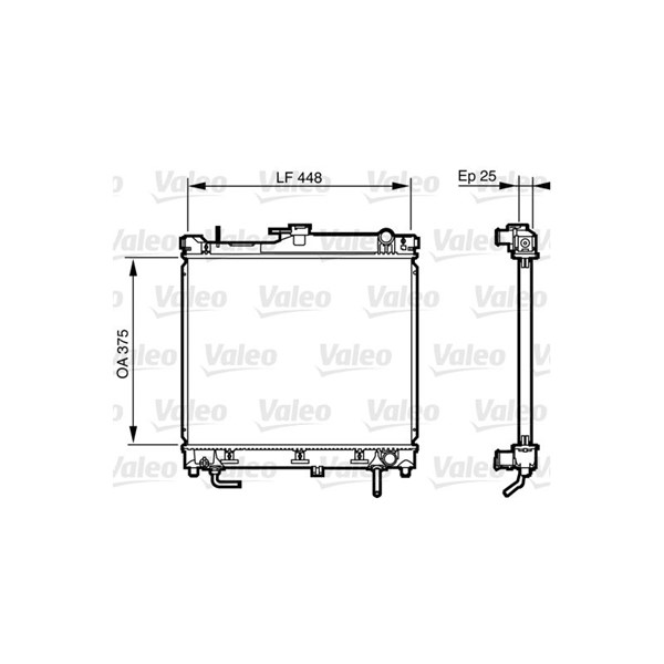 Kylare, motorkylning Valeo 735578 VALEO