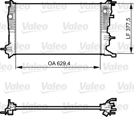 Kylare, motorkylning Valeo 735607 VALEO