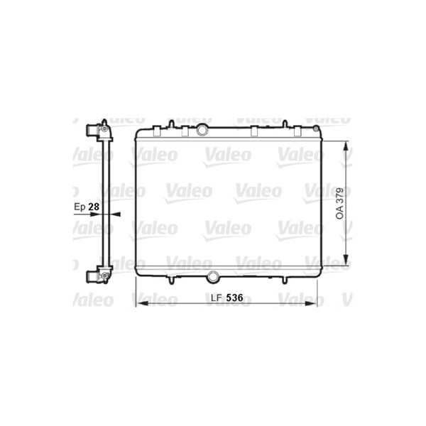 Kylare, motorkylning Valeo 735608 VALEO
