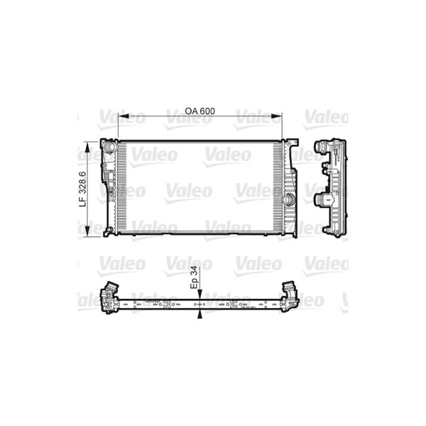 Kylare, motorkylning Valeo 735612 VALEO