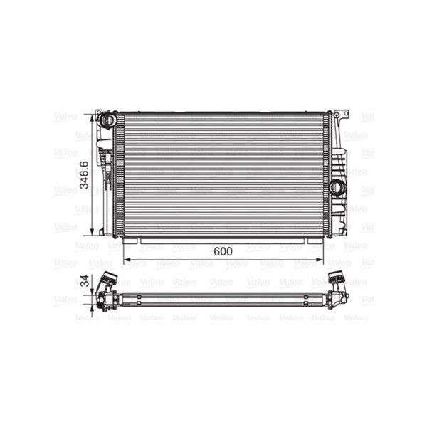 Kylare, motorkylning Valeo 735615 VALEO