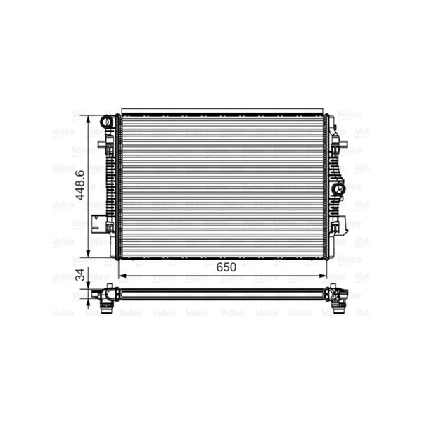 Kylare, motorkylning Valeo 735622 VALEO