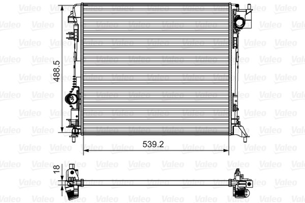 Kylare, motorkylning Valeo 735625 VALEO