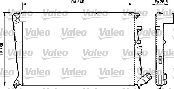 Kylare, motorkylning Valeo 810941 VALEO