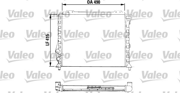 Kylare, motorkylning Valeo 811068 VALEO Kylare, motorkylning Valeo 811068 VALEO