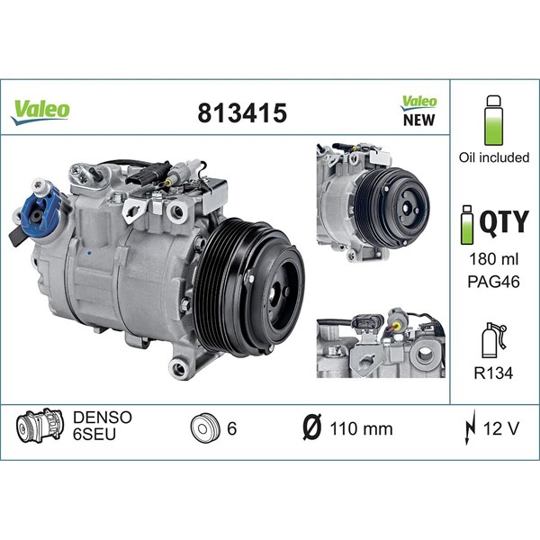 Kompressor, klimatanläggning VALEO Kompressor, klimatanläggning VALEO