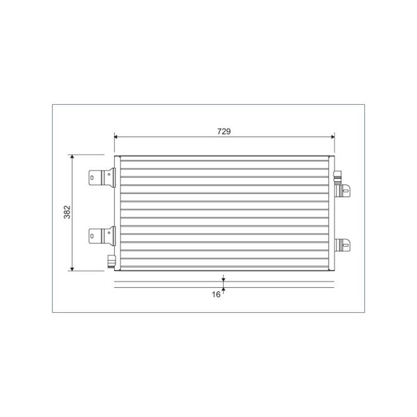 Kondensor, klimatanläggning Valeo 814003 VALEO