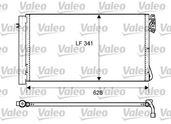 Kondensor, klimatanläggning Valeo 814012 VALEO
