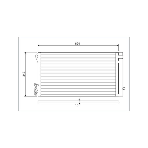 Kondensor, klimatanläggning Valeo 814012 VALEO