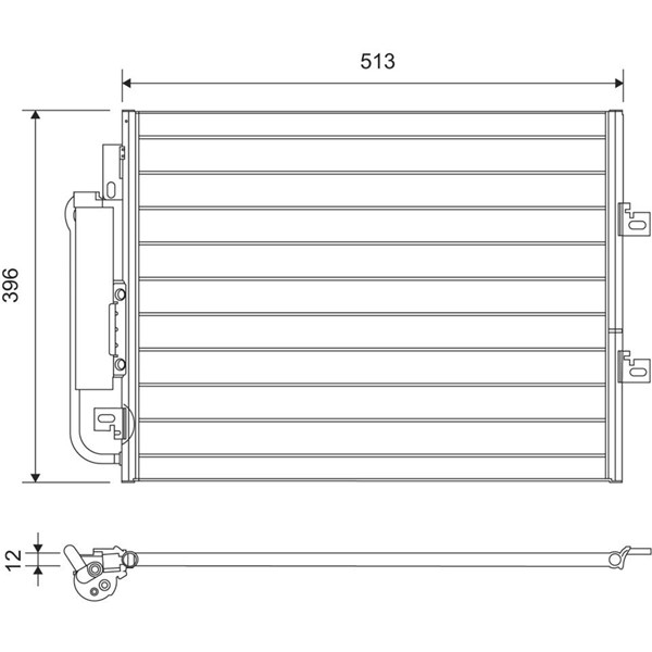 Kondensor, klimatanläggning Valeo 814061 VALEO