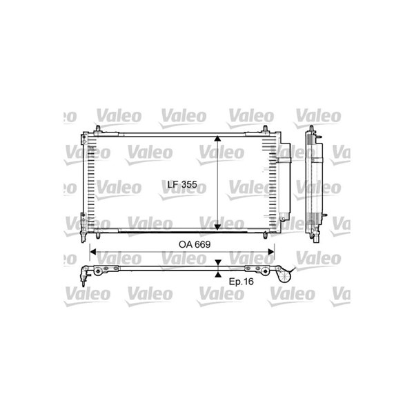 Kondensor, klimatanläggning Valeo 814065 VALEO