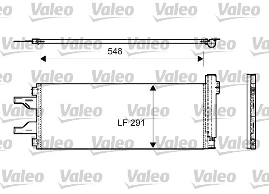 Kondensor, klimatanläggning Valeo 814069 VALEO
