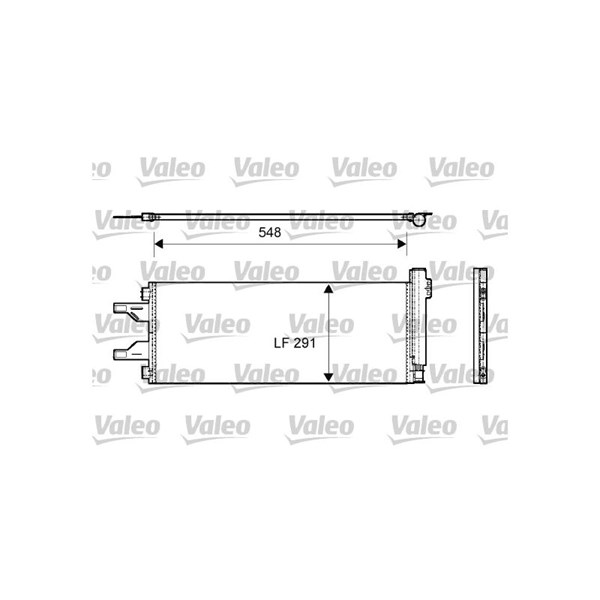 Kondensor, klimatanläggning Valeo 814069 VALEO