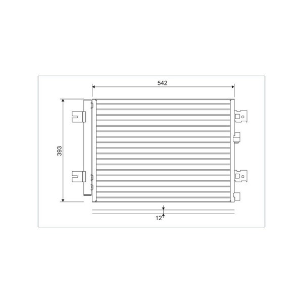 Kondensor, klimatanläggning Valeo 814077 VALEO