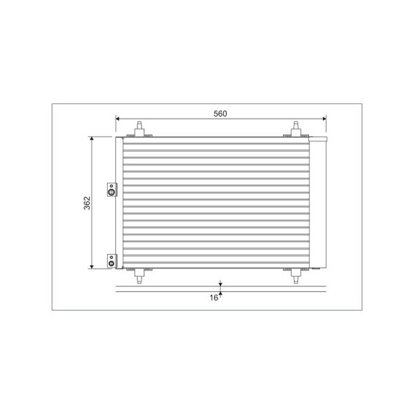 Kondensor, klimatanläggning Valeo 814080 VALEO