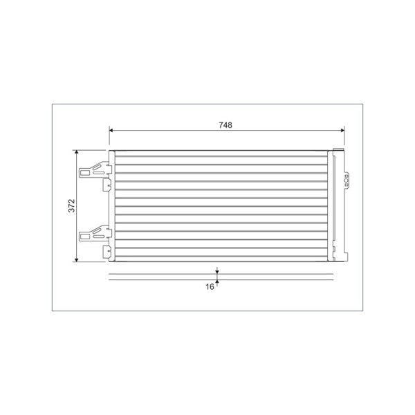 Kondensor, klimatanläggning Valeo 814085 VALEO