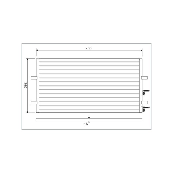 Kondensor, klimatanläggning Valeo 814087 VALEO