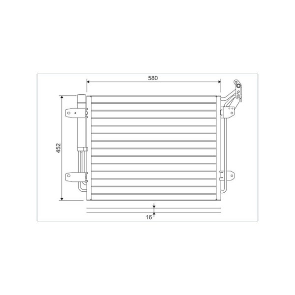 Kondensor, klimatanläggning Valeo 814091 VALEO