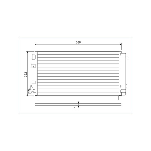 Kondensor, klimatanläggning Valeo 814094 VALEO