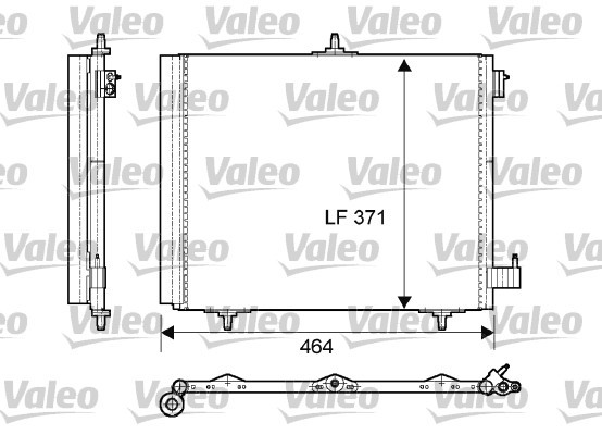 Kondensor, klimatanläggning Valeo 814095 VALEO