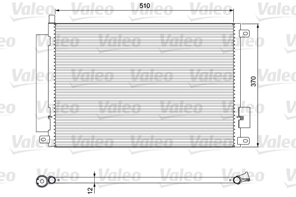 Kondensor, klimatanläggning Valeo 814155 VALEO