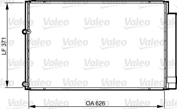 Kondensor, klimatanläggning Valeo 814158 VALEO