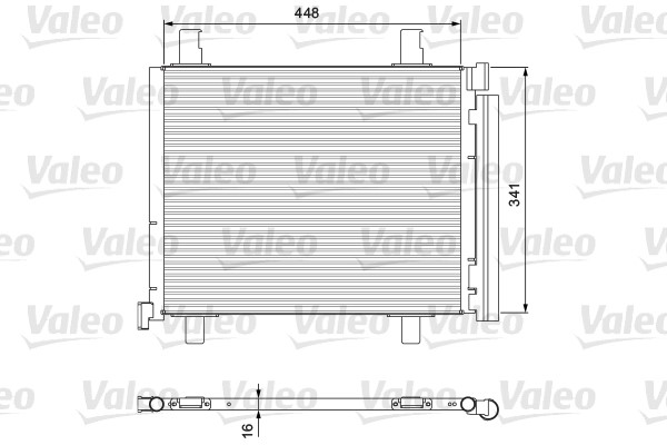 Kondensor, klimatanläggning Valeo 814168 VALEO