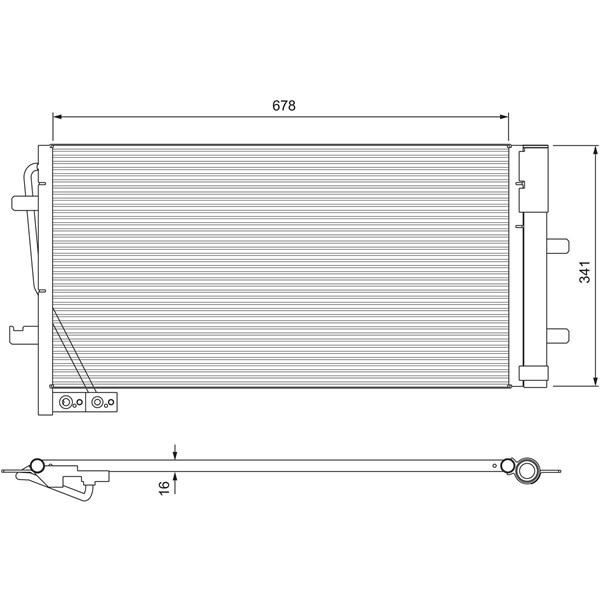 Kondensor, klimatanläggning Valeo 814169 VALEO