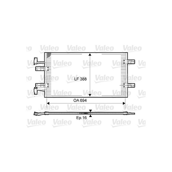 Kondensor, klimatanläggning Valeo 814171 VALEO