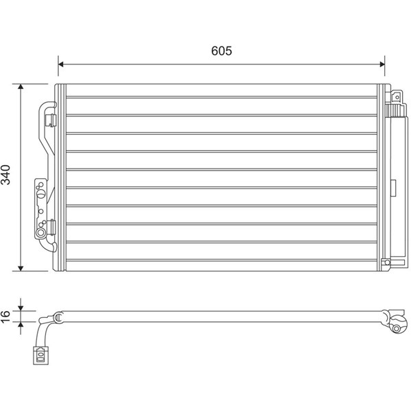 Kondensor, klimatanläggning Valeo 814191 VALEO