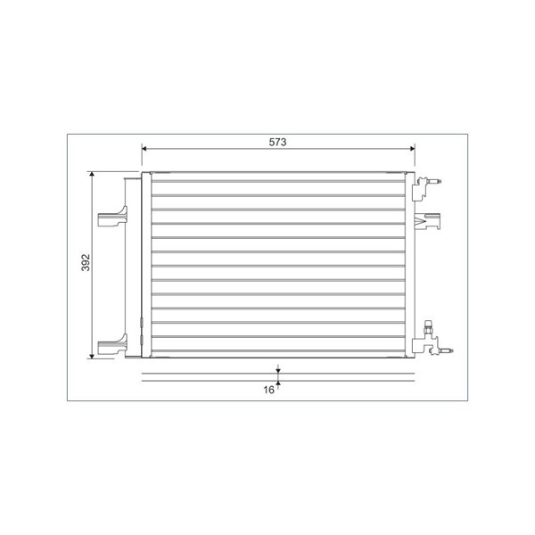 Kondensor, klimatanläggning Valeo 814201 VALEO