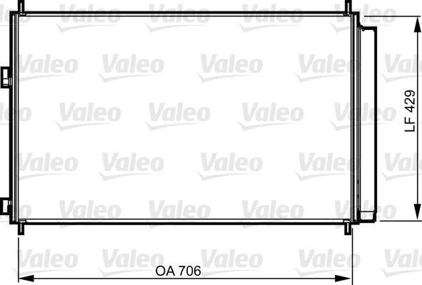 Kondensor, klimatanläggning Valeo 814204 VALEO