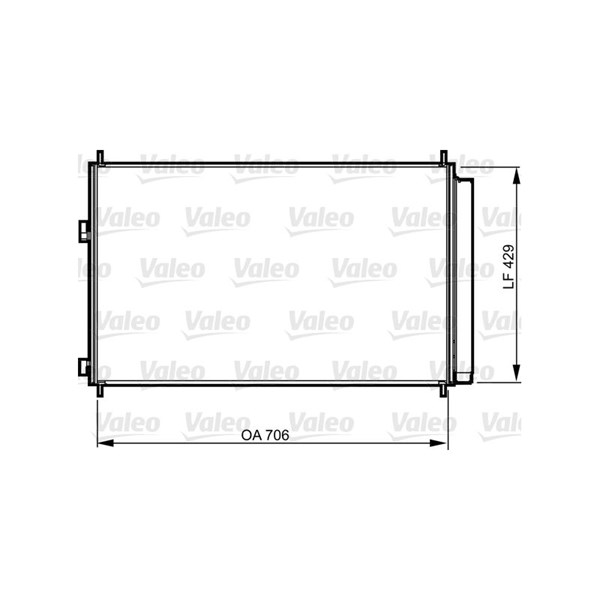 Kondensor, klimatanläggning Valeo 814204 VALEO