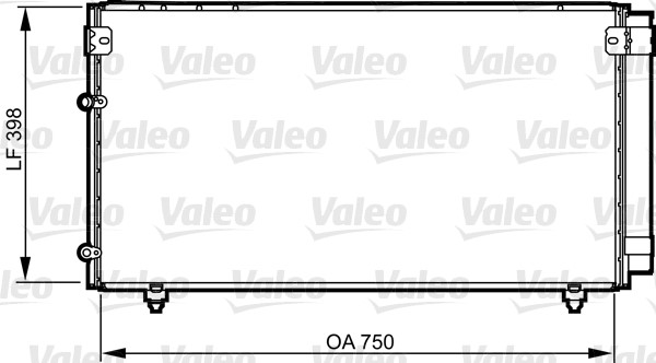 Kondensor, klimatanläggning Valeo 814207 VALEO